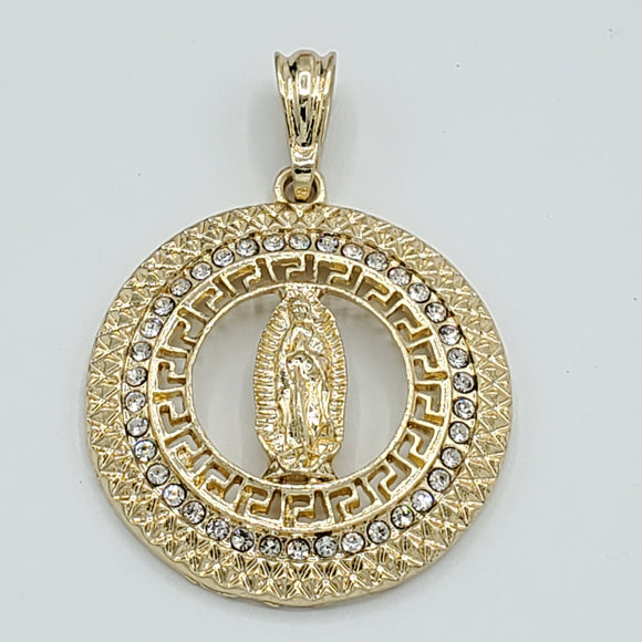 Pendants - 14K Gold Plated. Our Lady of Guadalupe.