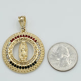 Pendants - 14K Gold Plated. Our Lady of Guadalupe.