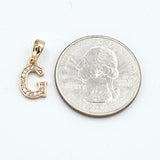 Pendants - 18K Gold Plated. Initial Letter Pendant. *Premium Q*