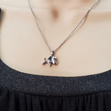 Necklace - Stainless Steel. Dog Pendant and Chain.  *Premium Q*