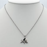 Necklace - Stainless Steel. Dog Pendant and Chain.  *Premium Q*