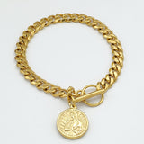 Bracelets - Stainless Steel Gold Plated. Our Lady of Guadalupe. *Premium Q*