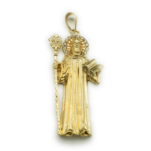 Pendants - 14K Gold Plated. Saint Benedict - San Benito