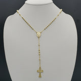 Rosary - 14K Color Gold Plated. Our Lady of Guadalupe. *Premium Q*