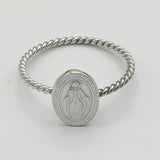 Rings - 925 Sterling Silver. Miraculous Lady. La Milagrosa.