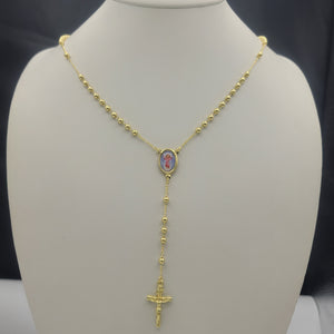 Rosary - 14K Gold Plated. Divine Child. El Divino Niño Jesus