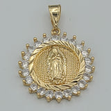Pendants - 14K Gold Plated. Our Lady of Guadalupe.