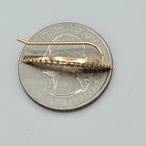 CLOSEOUT* Earrings - 18K Gold Plated. Iced Arrow Hook Earrings. *Premium Q*