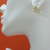 Earrings - 14K Gold Plated. Huggies Micro Pave Butterfly Hoops. *Premium Q*