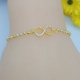 Bracelets - Two Color Gold Plated. Infinity Symbol. *Premium Q*