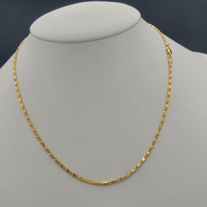 Chains - 24k Gold Plated. Mariner Star Style - 2.5mm W - 20in L *Premium Q* (PACK OF 3)