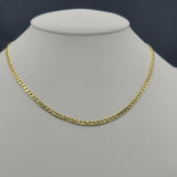 Chains - 14K Gold Plated. Curb Style - 4mm W - 20in L *Premium Q*