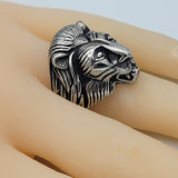 Rings - Stainless Steel. Lion Head Ring. Unisex. Premium Q