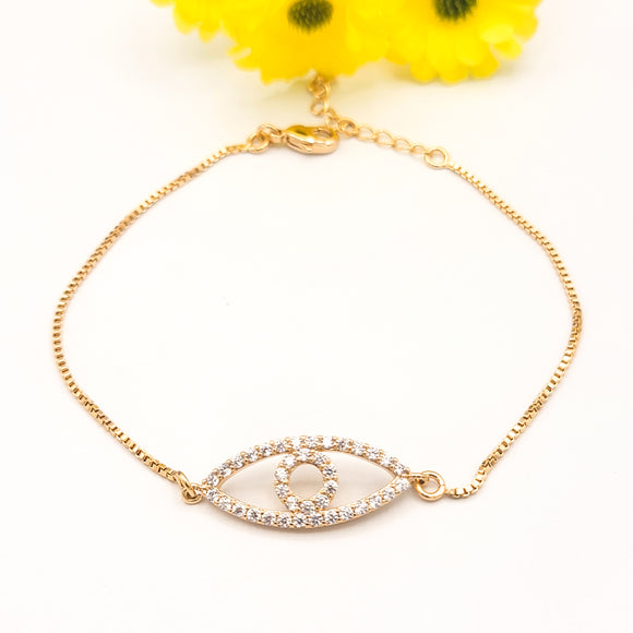 Bracelets - 18K Gold Plated. Evil Eye. *Premium Q*