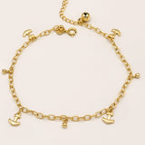 Anklets - 14K Gold Plated. Anchors. Anclas. Premium Q.