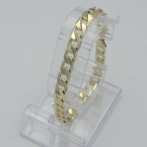 Bracelets - 14K Gold Plated. Cuban Chain Bracelet - 8mm *Premium Q*