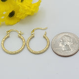 Earrings - 14K Gold Plated. 2mm Hoops *Premium Q*