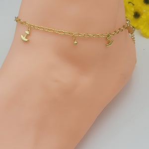 Anklets - 14K Gold Plated. Anchors. Anclas. Premium Q.