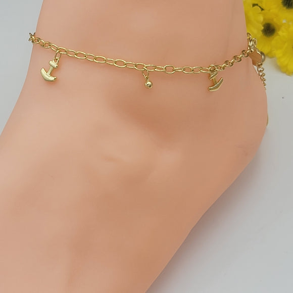 Anklets - 14K Gold Plated. Anchors. Anclas. Premium Q.