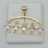 CLOSEOUT* Pendants - Tri Color Gold Plated. Kids - Family. Multiple Options