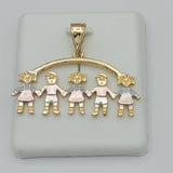 CLOSEOUT* Pendants - Tri Color Gold Plated. Kids - Family. Multiple Options