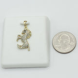 Pendants - 14K Gold Plated. Icy Crystals Horse