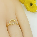 Rings - 14K Gold Plated. Kitty Cat. Open ring.