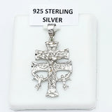 Pendants - 925 Sterling Silver. Caravaca Crucifix