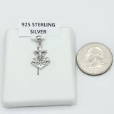 Pendants - 925 Sterling Silver. Small Anchor Jesus Crucifix.