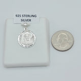 Pendants - 925 Sterling Silver. Sacred Heart of Jesus Face. Sagrado Corazon.