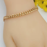 Bracelets - 18K Gold Plated. Cuban Chain Bracelet - 5mm. *Premium Q*