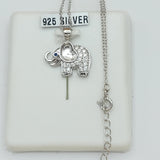 Necklaces - 925 Sterling Silver. Elephant pendant & Chain.