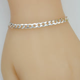 Bracelets - 925 Sterling Silver. Curb Link Chain 5.2mm