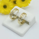 Earrings - 14K Gold Plated. 4.5mm Hoops *Premium Q*