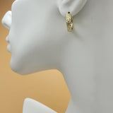 Earrings - 14K Gold Plated. 4.5mm Hoops *Premium Q*