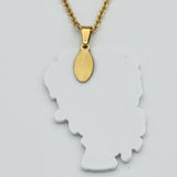 Sets - Stainless Steel - Gold Plated. Frida Set: Necklace - Earrings
