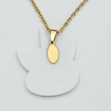 Sets - Stainless Steel - Gold Plated. Unicorn Set: Necklace - Earrings