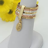 CLOSEOUT* Rings - Tri Color Gold Plated. Our Lady of Guadalupe Semanario Rings