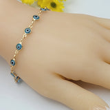 Bracelets - 18K Gold Plated. Blue Eyes *Premium Q*