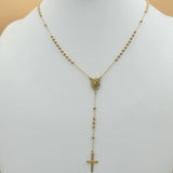 Rosary - Stainless Steel. Gold Plated. Miraculous Medal Necklace. Medalla Milagrosa. *Premium Q*
