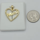Pendant - 14K Color Gold Plated. Mother's Day. Mamá
