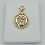 Pendant - 14K Color Gold Plated. Dollar Symbol - Money. $