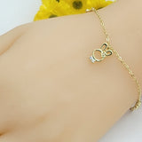 Bracelets - 14K Gold Plated. Cute Bunny Rabbit Hearts. *Premium Q*