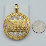Pendants - Stainless Steel Gold Plated. Last Supper. Santa Cena *Premium Q*