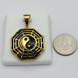 Pendants - 24K Gold Plated. Yin & Yang Symbol *Premium Q*