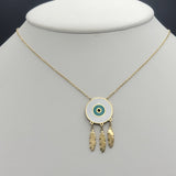 Necklace - Stainless Steel. 14K Gold Plated. Dream Catcher - Atrapasueños. *Premium Q*