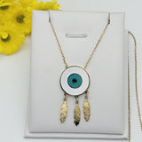 Necklace - Stainless Steel. 14K Gold Plated. Dream Catcher - Atrapasueños. *Premium Q*