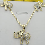 Sets - 14K Gold Plated. Elephant Set. *Premium Q*