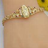 Bracelets - 14K Gold Plated. Saint Jude. Roses. San Judas.