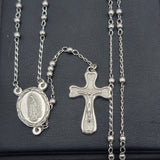Rosary - 925 Sterling Silver. Our Lady of Guadalupe Rosary Necklace Rosario Virgen